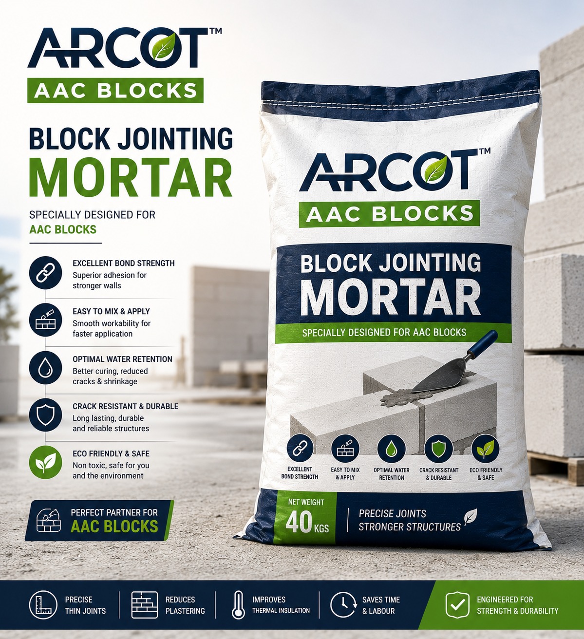 ARCOT Jointing Mortar Application